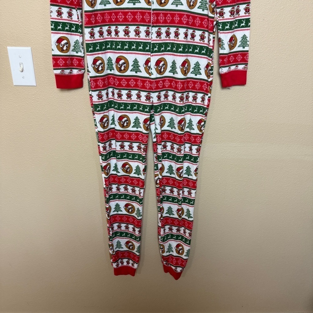 Buc-ees Adult Small Christmas Pajamas Waffle Knit One Piece - Picture 3 of 8